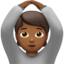 Person Gesturing OK: Medium-Dark Skin Tone emoji on Apple