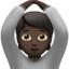 Emoji Persona con gesto OK: carnagione scura su Apple