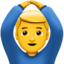 Man Gesturing OK emoji on Apple