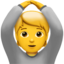Person Gesturing OK emoji on Apple
