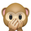 Apple üzerinde Bilmiyorum emojisi