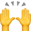 Raising Hands emoji on Apple