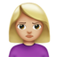 Woman Pouting: Medium-Light Skin Tone emoji on Apple