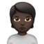 Person Pouting: Dark Skin Tone emoji on Apple