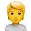 Emoji Persona imbronciata su Apple