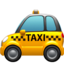 Taxi emoji on Apple