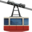 Bergschwebebahn-Emoji auf Apple