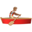 Emoji Orang mendayung perahu: warna kulit sedang di Apple