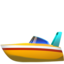 Speedboat emoji on Apple