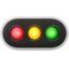 Apple üzerinde Yatay trafik ışıkları emojisi