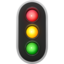 Vertical Traffic Light emoji on Apple