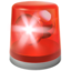 Police Car Light emoji on Apple