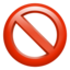 Emoji Symbole d’interdiction sur Apple