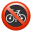 No Bicycles emoji on Apple