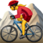 Mountainbikerin-Emoji auf Apple