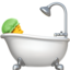 Badende Person-Emoji auf Apple