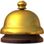 Bellhop Bell emoji on Apple