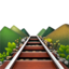 Emoji Jalan kereta api pada Apple