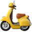 Motorroller-Emoji auf Apple