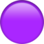 Purple Circle emoji on Apple