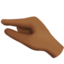Emoji Tangan mencubit: ton kulit sederhana gelap pada Apple