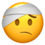 Face with Head-Bandage emoji on Apple