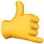Call Me Hand emoji on Apple
