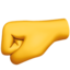 Left-Facing Fist emoji on Apple