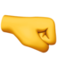 Right-Facing Fist emoji on Apple