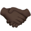 Handshake: Dark Skin Tone emoji on Apple