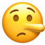 Emoji Mặt nói dối trên Apple