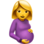 Pregnant Woman emoji on Apple