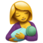 Breast-Feeding emoji on Apple