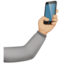 Emoji Swafoto: ton kulit sederhana cerah pada Apple