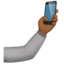 Selfie: Medium-Dark Skin Tone emoji on Apple