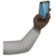 Selfie: Dark Skin Tone emoji on Apple