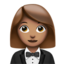 Emoji Donna in smoking: carnagione olivastra su Apple