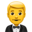 Emoji Uomo in smoking su Apple