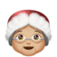 Emoji Pn. Claus: ton kulit sederhana cerah pada Apple