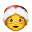 Mrs. Claus emoji on Apple