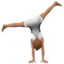 Rad schlagende Person: mittlere Hautfarbe-Emoji auf Apple