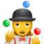 Woman Juggling emoji on Apple