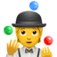 Эмодзи Жонглер на Apple