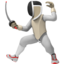 Fechter(in)-Emoji auf Apple