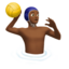 Man Playing Water Polo: Medium-Dark Skin Tone emoji on Apple