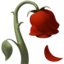 Wilted Flower emoji on Apple