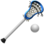 Lacrosse emoji on Apple