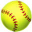 Softbal-emoji op Apple