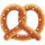 Apple üzerinde Pretzel emojisi