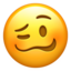 Woozy Face emoji on Apple